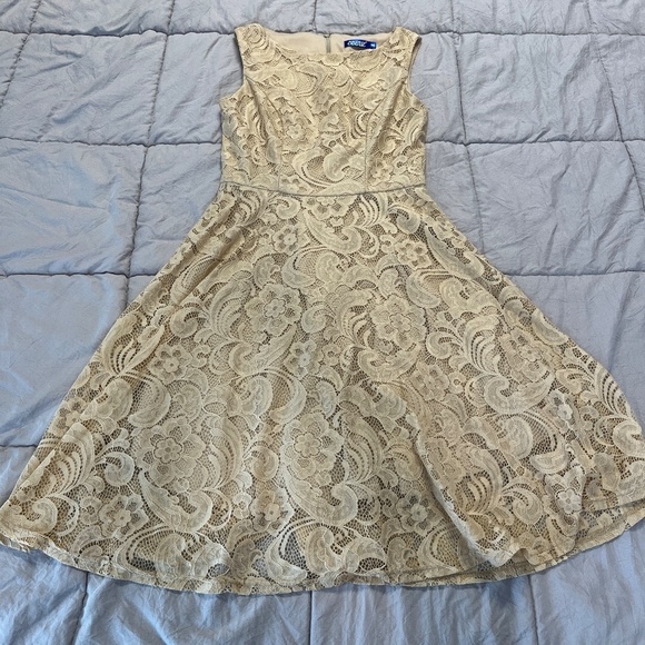 NWOT Amazon-brands Boatneck Lace Cocktail Dress - Picture 2 of 4